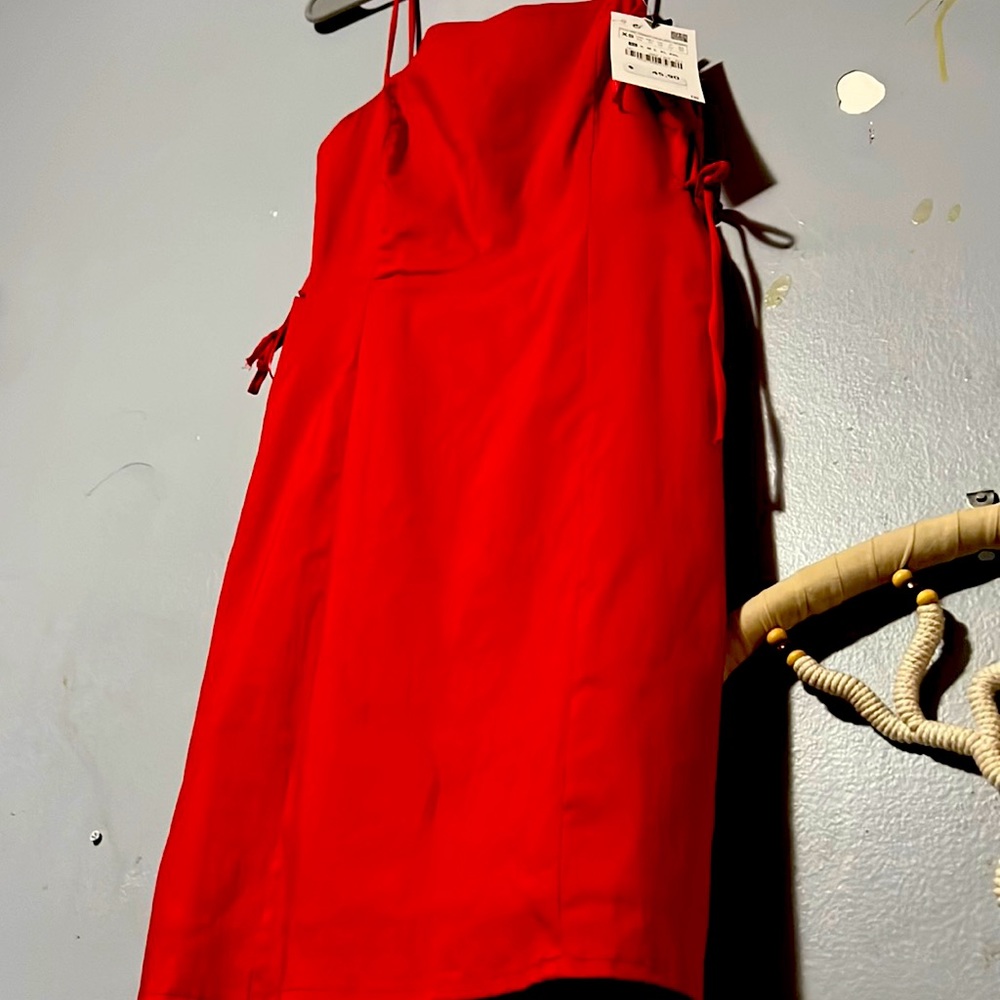 Red summer dress